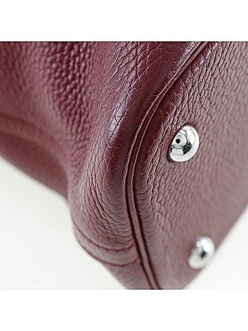Hermès Bolide Rouge Grenat Taurillon Clemence Leather Handbag (view 2)