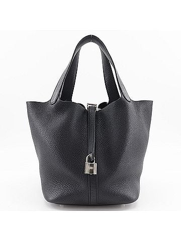 Hermès Picotin Black Taurillon Clemence Leather Handbag (view 1)