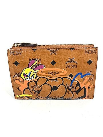MCM Brown Leather Coin Purse/Coin Case (view 1)