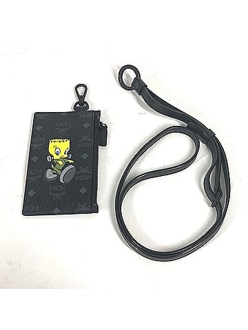 MCM Black Yellow Leather Coin Purse/Coin Case (view 1)