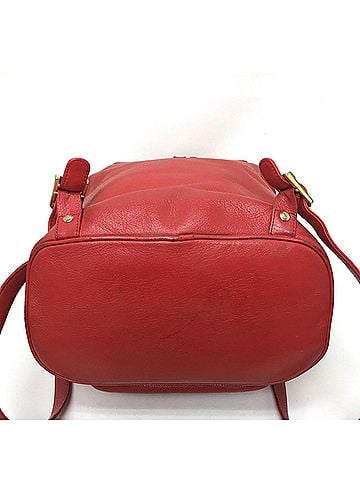 MCM Red Leather Backpack (view 2)