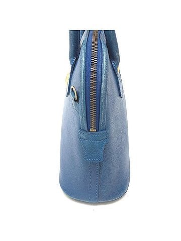MCM Blue Leather Handbag Shoulder Bag (view 1)