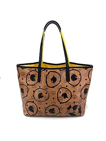 MCM Brown Leather Shoulder Bag (view 1)