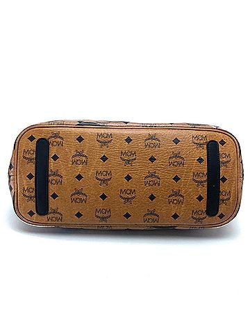 MCM Brown Leather Shoulder Bag (view 2)