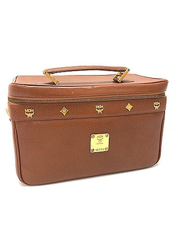 MCM Brown Leather Handbag (view 1)