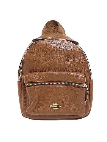 Coach Brown Leather Backpack (view 1)