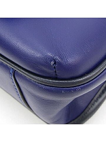 Coach Blue Navy Leather Shoulder Bag (view 2)