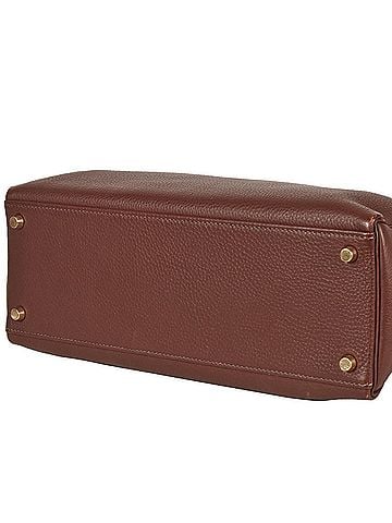 Hermès Brown Togo Leather Handbag (view 2)