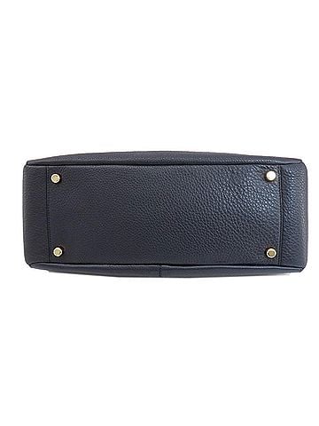 Coach Navy Leather Handbag Shoulder Bag (view 2)