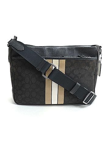 Coach Thompson Black Canvas Shoulder Bag (view 1)