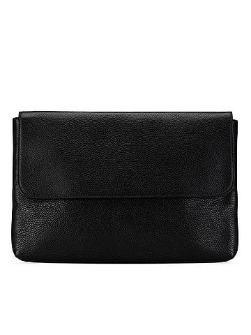 Gucci Black Leather Clutch Bag (view 1)