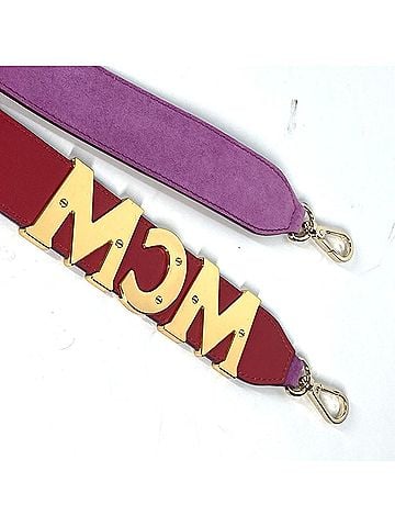 MCM Gold Purple Leather Strap (view 2)