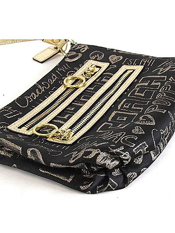Coach Black Canvas Shoulder Bag (view 2)