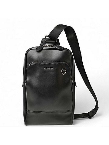 Coach Black Leather Shoulder Bag Sling Bag (view 1)