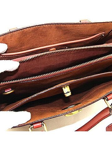 Coach Brown Pvc Leather Handbag Shoulder Bag (view 2)