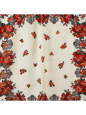 Dior Khaki Multi-Color Red Color Wool Scarf (view 2)