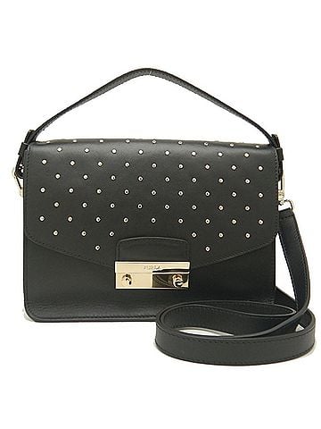 FURLA Black Leather Handbag (view 1)