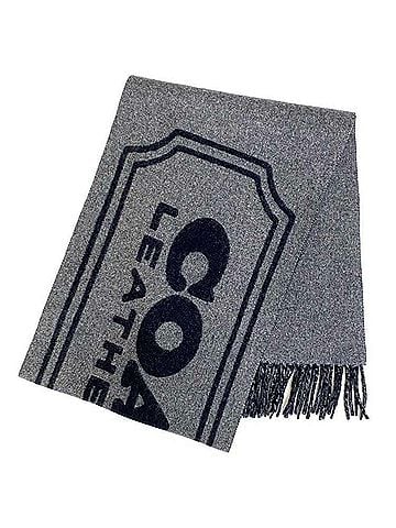 Coach Black Gray Cashmere Shawl (view 1)