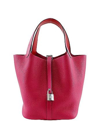 Hermès Pink Togo Leather Handbag (view 1)