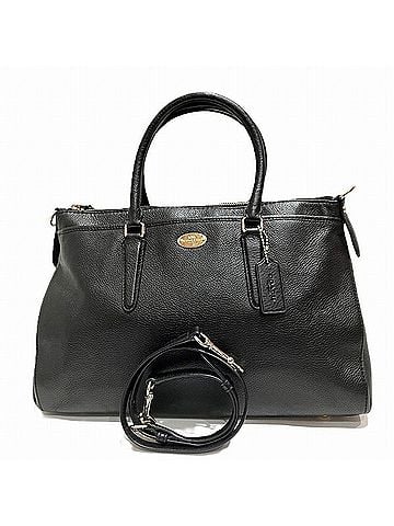 Coach Black Leather Handbag Shoulder Bag (view 1)