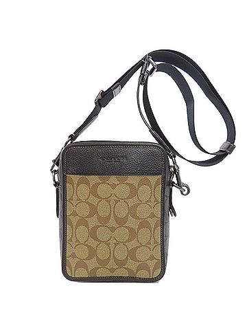 Coach Brown Pvc Shoulder Bag (view 1)