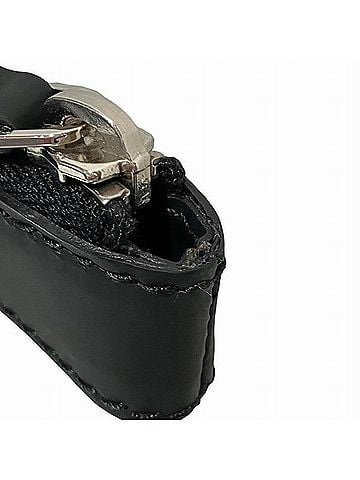 Balenciaga Black Ivory Canvas Leather Clutch Bag (view 2)