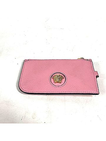 Versace Gold Pink Leather Coin Purse/Coin Case (view 1)