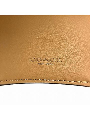 Coach Brown Khaki Pvc Leather Wallet (Bi-Fold) (view 2)