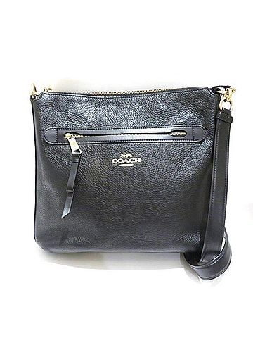 Coach Black Leather Shoulder Bag (view 1)