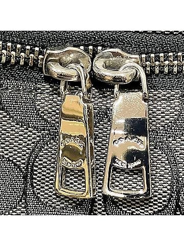 Coach Black Dark Brown Canvas Leather Shoulder Bag (view 2)