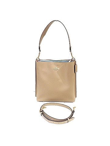 Coach Beige Leather Shoulder Bag (view 1)