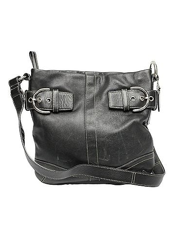 Coach Black Leather Shoulder Bag (view 1)