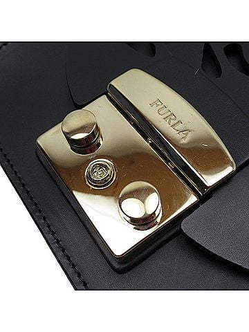 FURLA Black Leather Shoulder Bag (view 2)