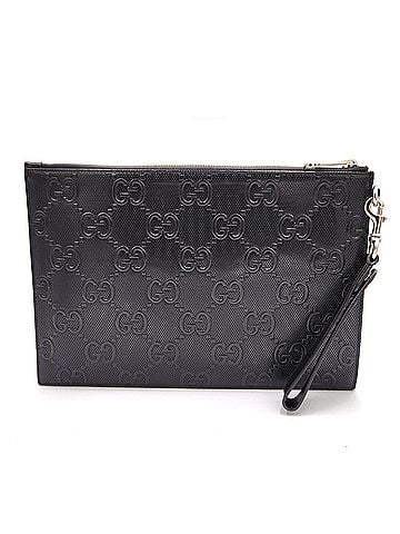 Gucci Black Leather Clutch Bag (view 1)