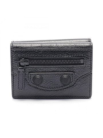 Balenciaga Black Leather Wallet (Tri-Fold) (view 1)