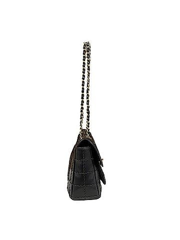 Chanel Black Leather Shoulder Bag (view 2)