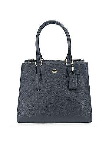 Coach Navy Leather Handbag (view 1)