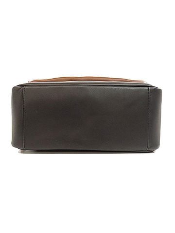 Coach Black Brown Leather Backpack (view 2)