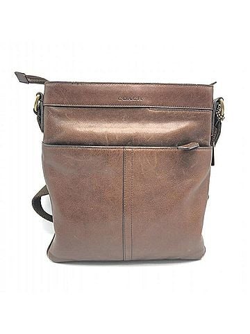 Coach Brown Leather Shoulder Bag (view 1)