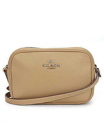 Coach Beige Leather Pochette Shoulder Bag (view 1)