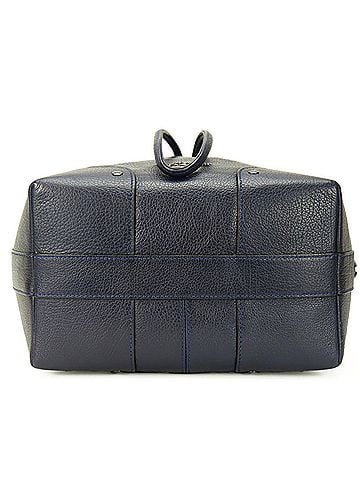 Coach Navy Leather Shoulder Bag (view 2)