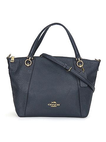 Coach Navy Leather Handbag (view 1)