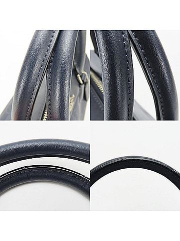Coach Navy Leather Handbag (view 2)