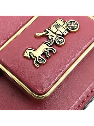 Coach Pink Leather Pochette Shoulder Bag (view 2)