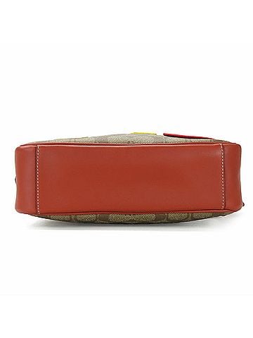 Coach Beige Leather Pvc Shoulder Bag (view 2)