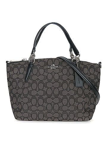 Coach Black Gray Canvas Handbag (view 1)