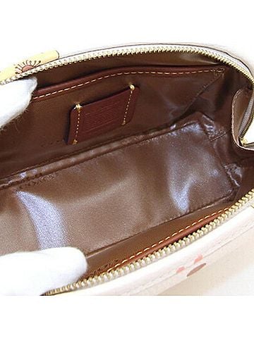 Coach Light Pink Multi-Color Leather Pouch (view 2)