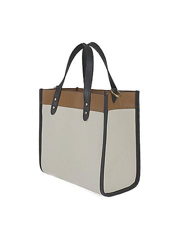 Coach Black Brown Leather Handbag Shoulder Bag (view 2)