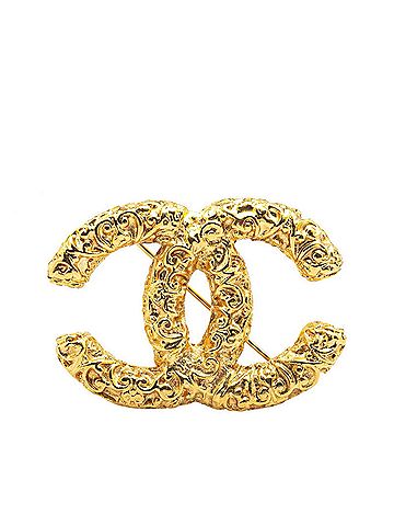 Chanel Coco Gold Gold Plating Brooch (view 1)