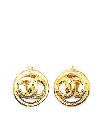 Chanel Gold Gold Plating Clip Earrings (view 1)